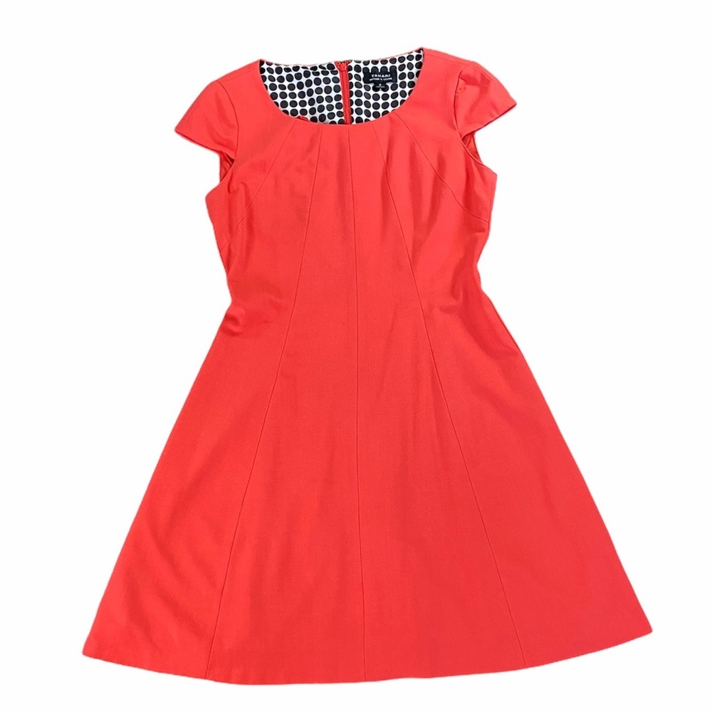 {Tahari} Capped Sleeve Sheath Dress